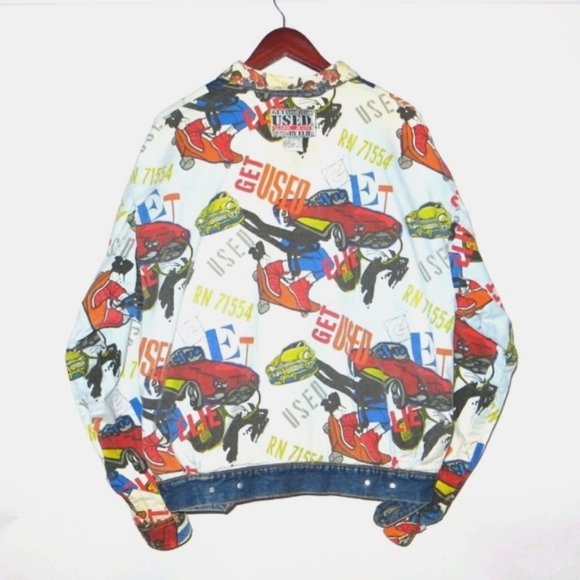 Get Used by Elie jean jacket ds vintage denim coat - Picture 9 of 13